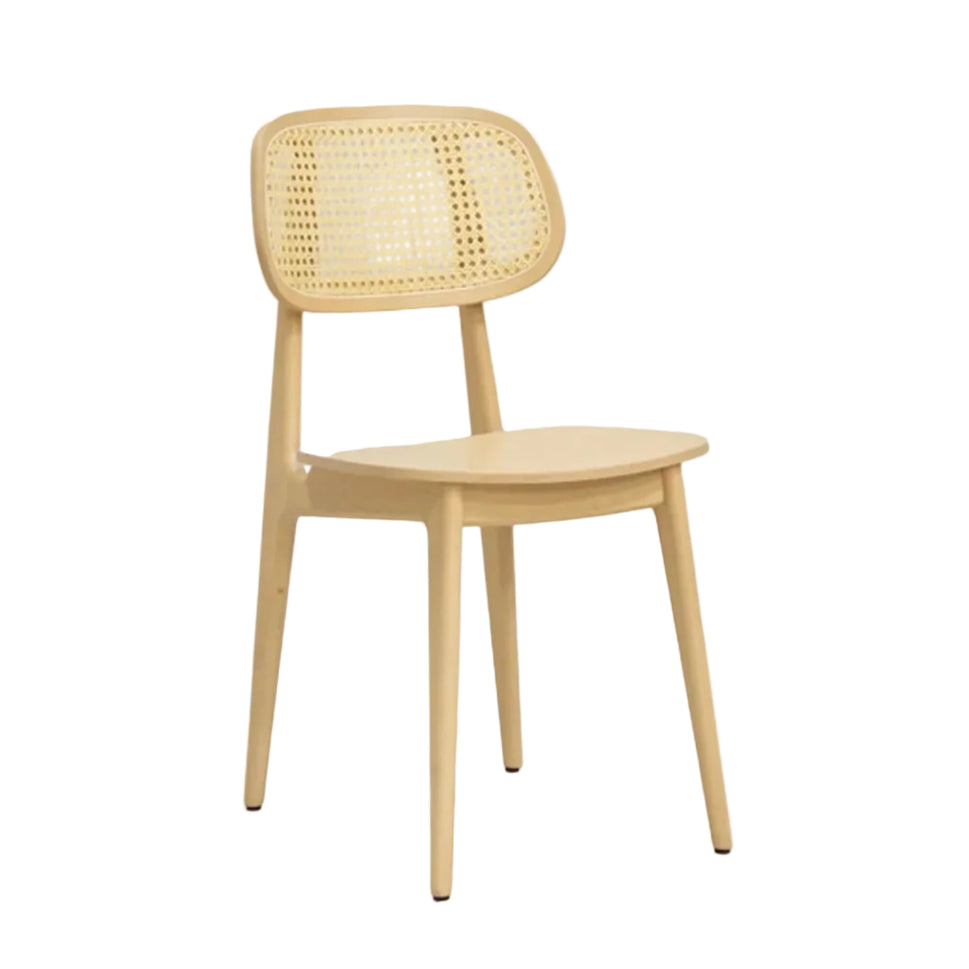 Bunny Rattan Effect Wooden Side Chair