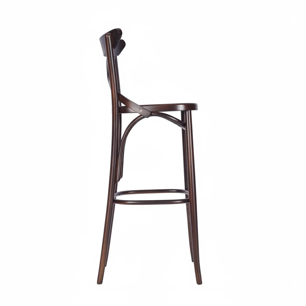 Victoria Bentwood Wooden Upholstered Bar Stool