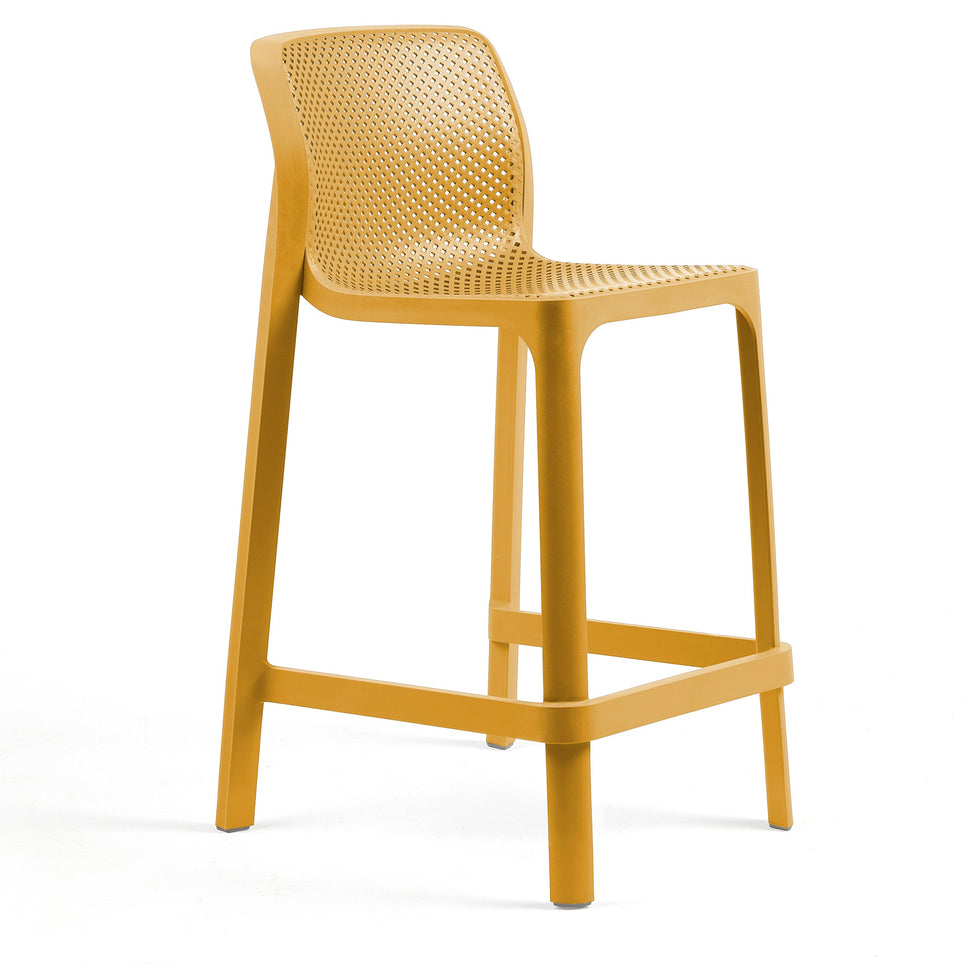 Net Stacking Outdoor Bar Stool - Mid Height