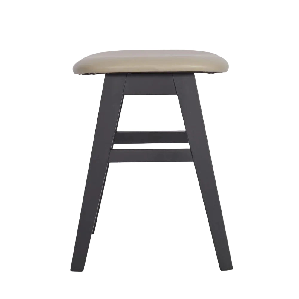 Savoy Wooden Upholstered Low Stool
