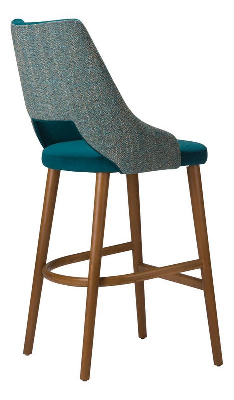 Stone Upholstered Bar Stool