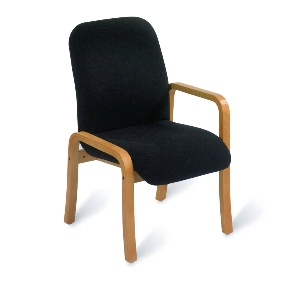 Rochester Upholstered Reception Armchair - Left