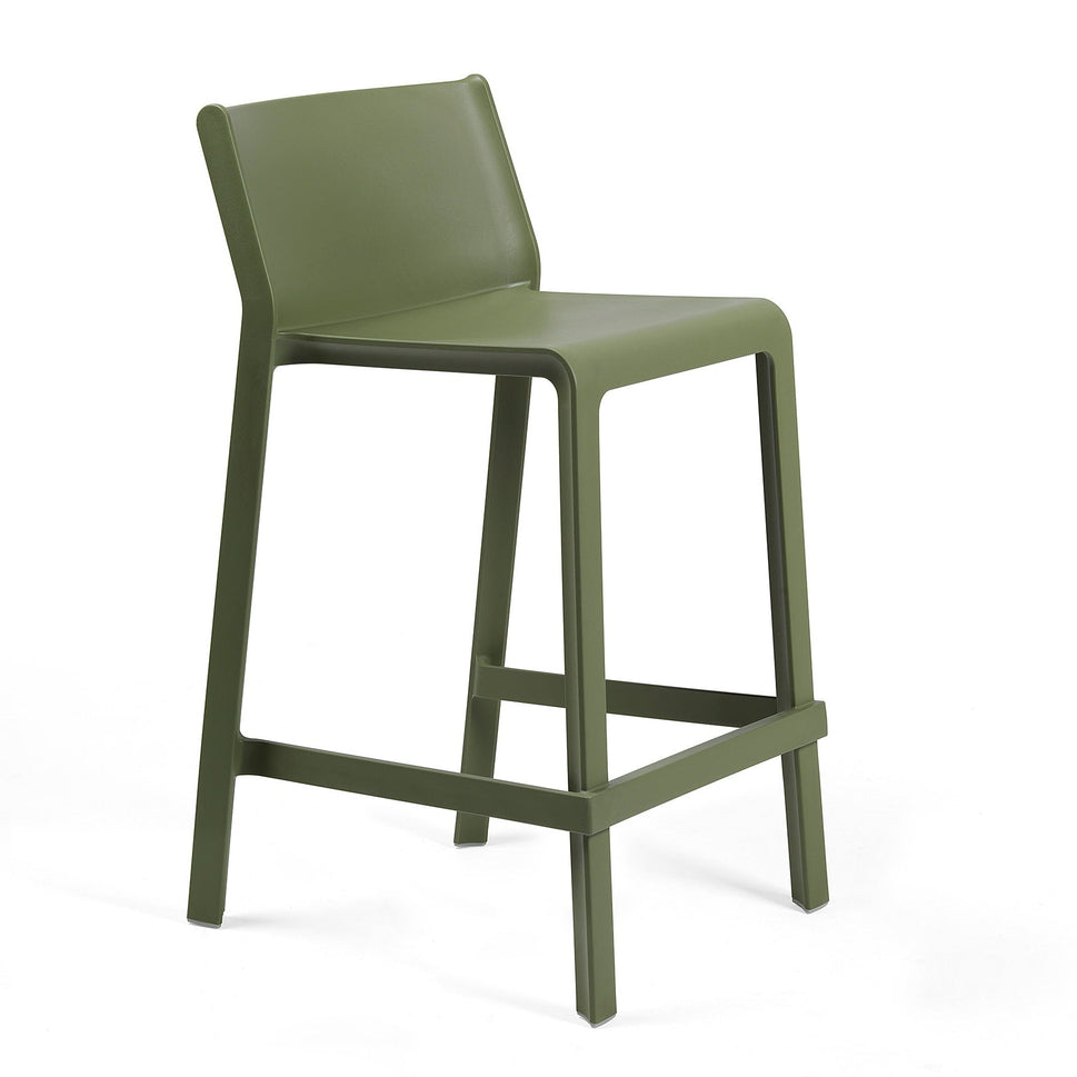 Trill Outdoor Stacking Bar Stool - Mid Height