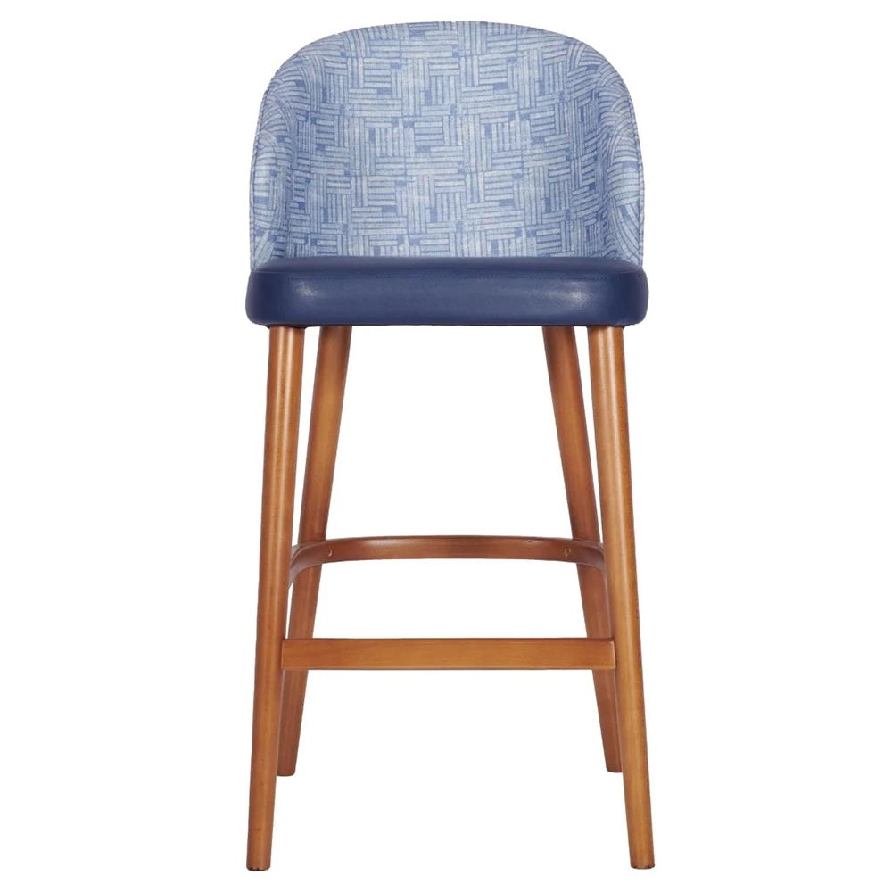 Como Upholstered Arm Bar Stool