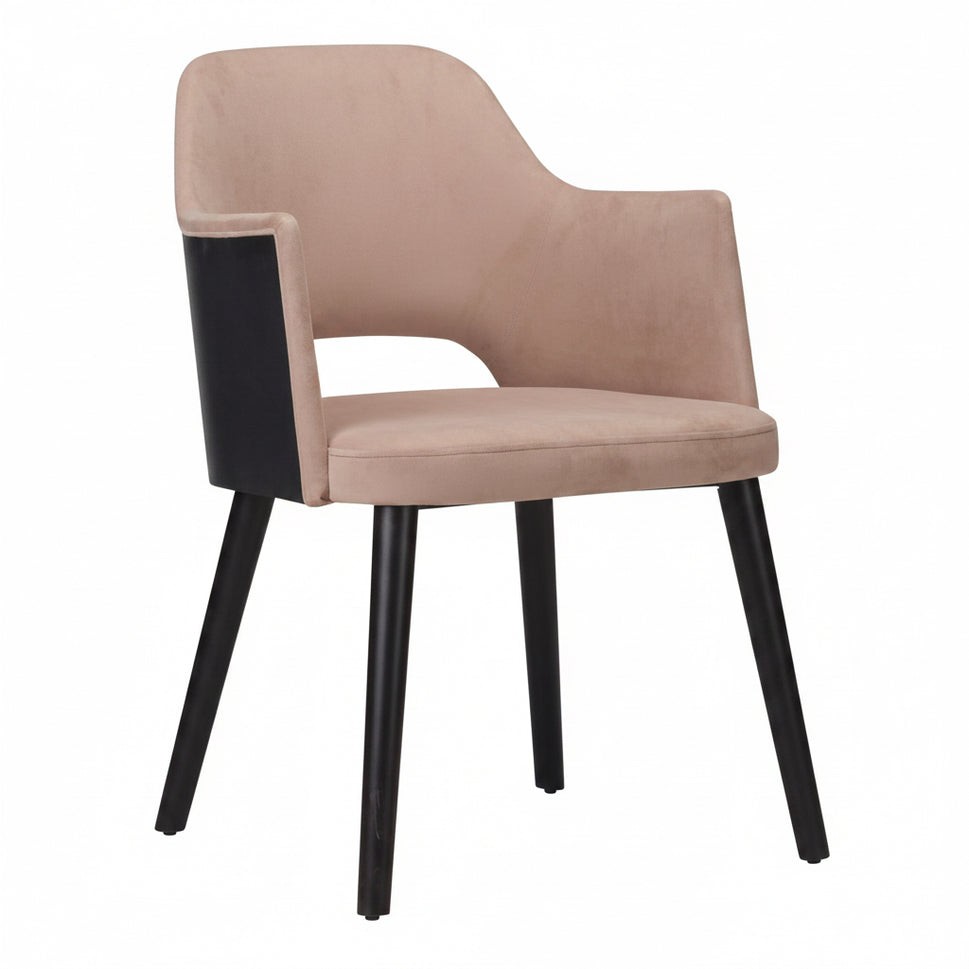 Cirrus Wooden Upholstered Armchair