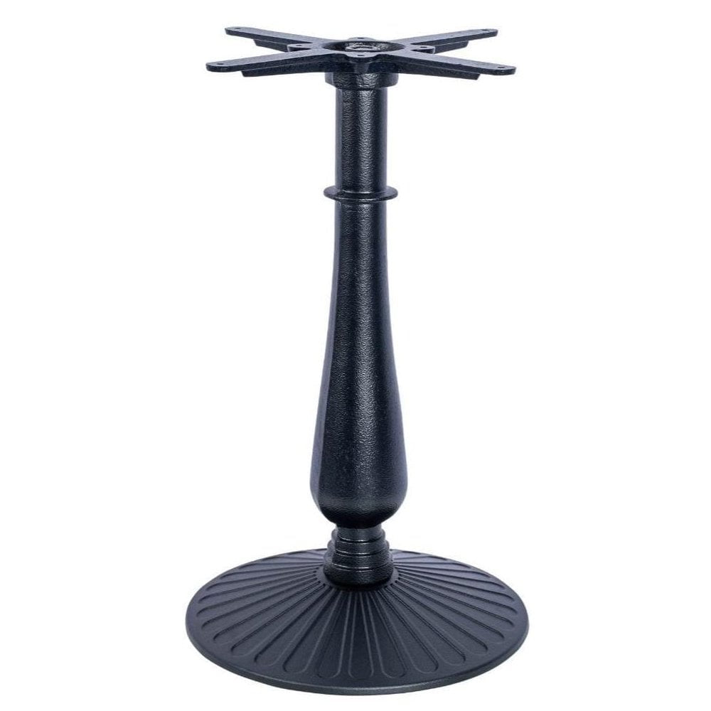 Aldeburgh Candelabra Black Cast Iron Table Base - Powdercoated