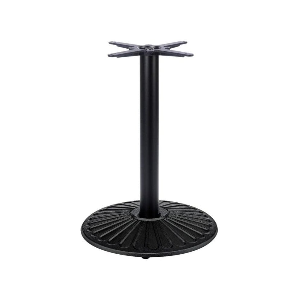 Crewe Medium Round Black Cast Iron Table Base
