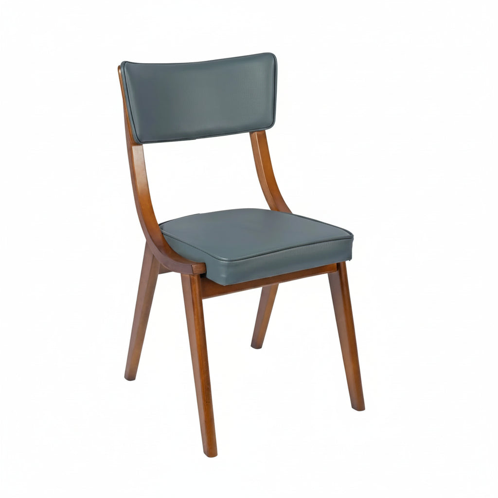 Wave Wooden Upholstered Side Chair