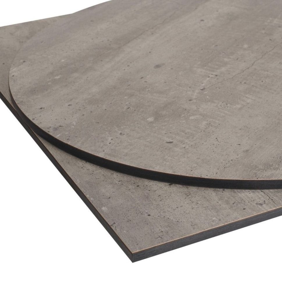 Cool Cement Outdoor Laminate Restaurant Table Top - 12mm