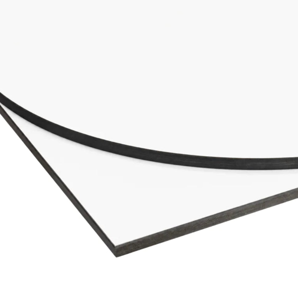 Arctic White Outdoor Laminate Restaurant Table Top - 12mm