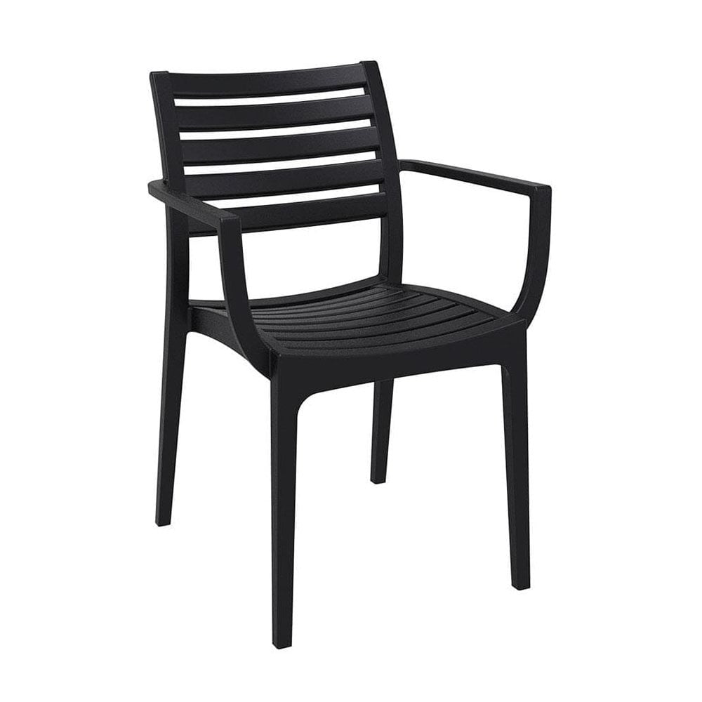 Artemis Plastic Outdoor Stacking Arm Chair