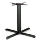 Switch Durham Large Cast Iron Table Base featuring a black cast iron cruciform design with a central column and four-pronged supports at the top and bottom. 1 image