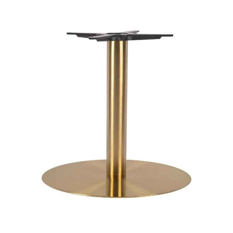 Zeus Round Vintage Brass Table Base - Small
