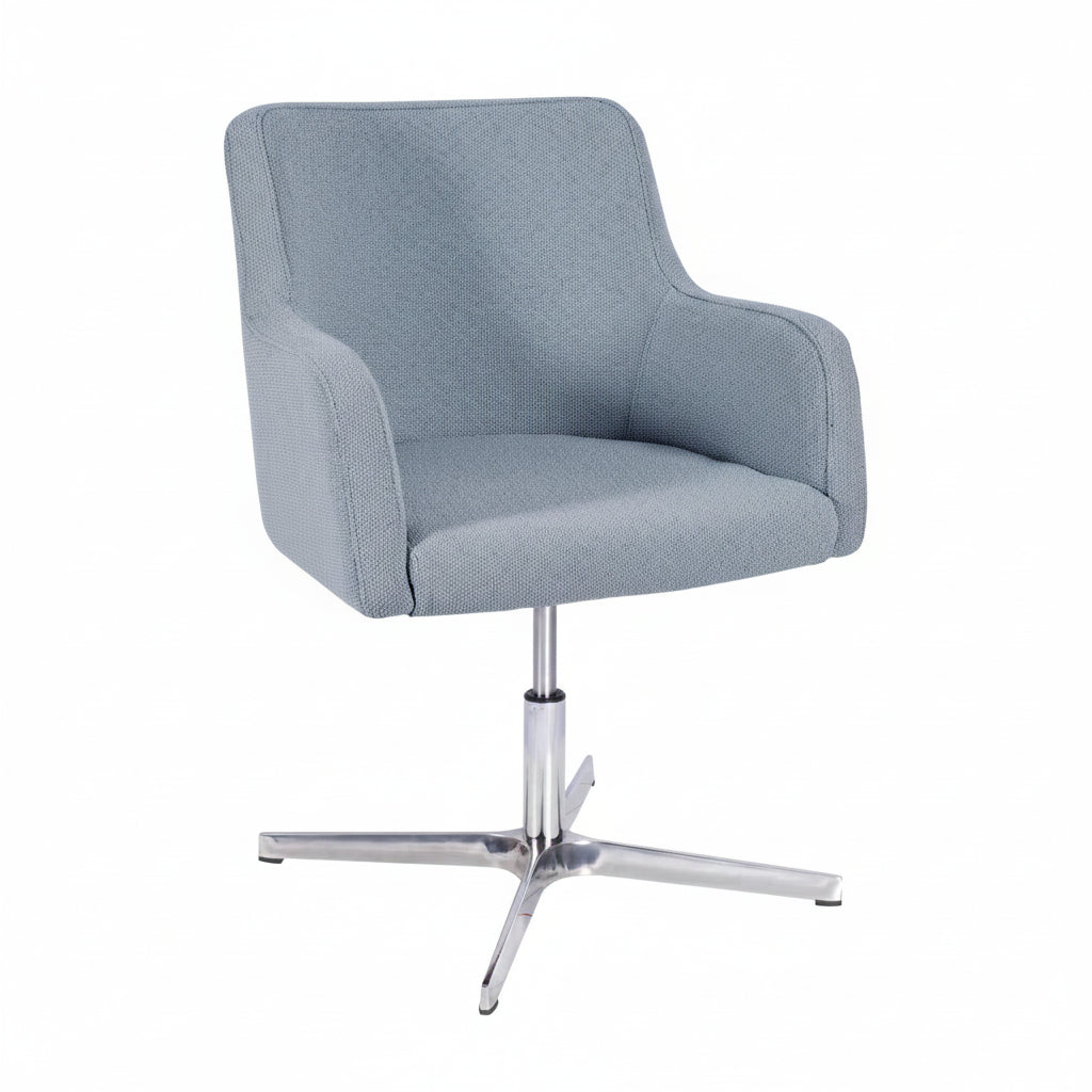 Huntington Wooden Upholstered Swivel Gaslift Armchair