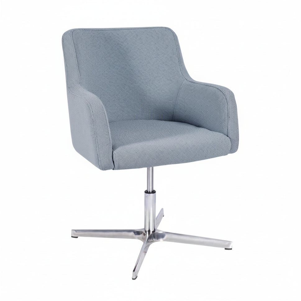 Huntington Wooden Upholstered Swivel Gaslift Armchair