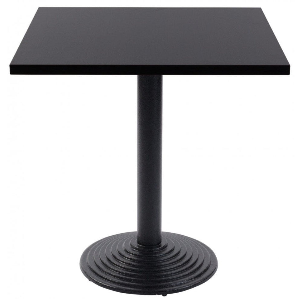 Ripple Round Black Cast Iron Table Base