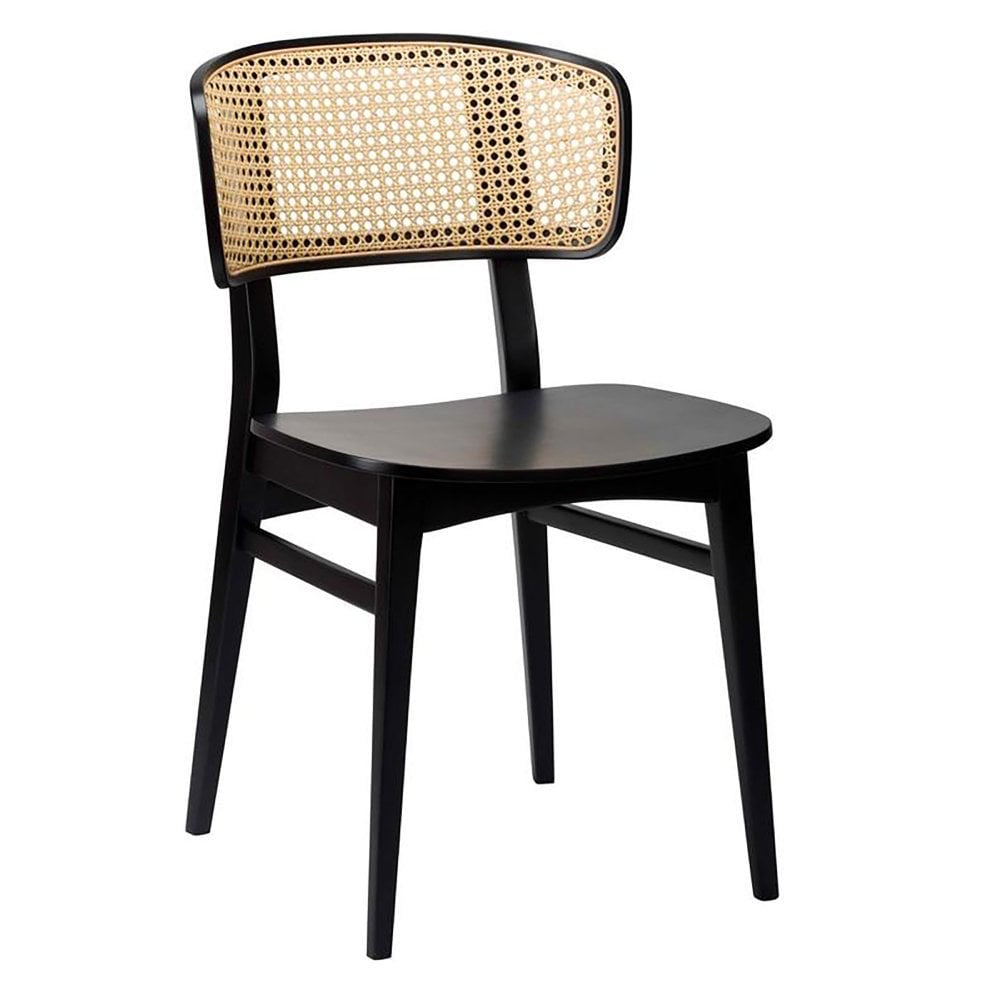 Sophia Black Rattan Effect Side Chair