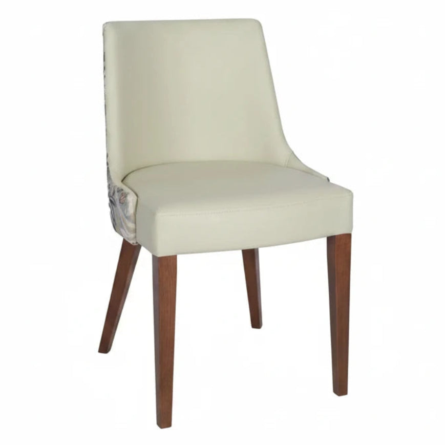 Bari Wooden Upholstered Side Chair