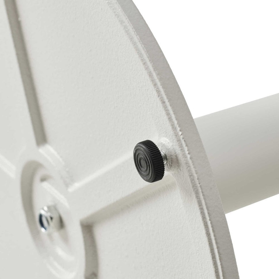 Forza White Round Medium Cast Iron Table Base