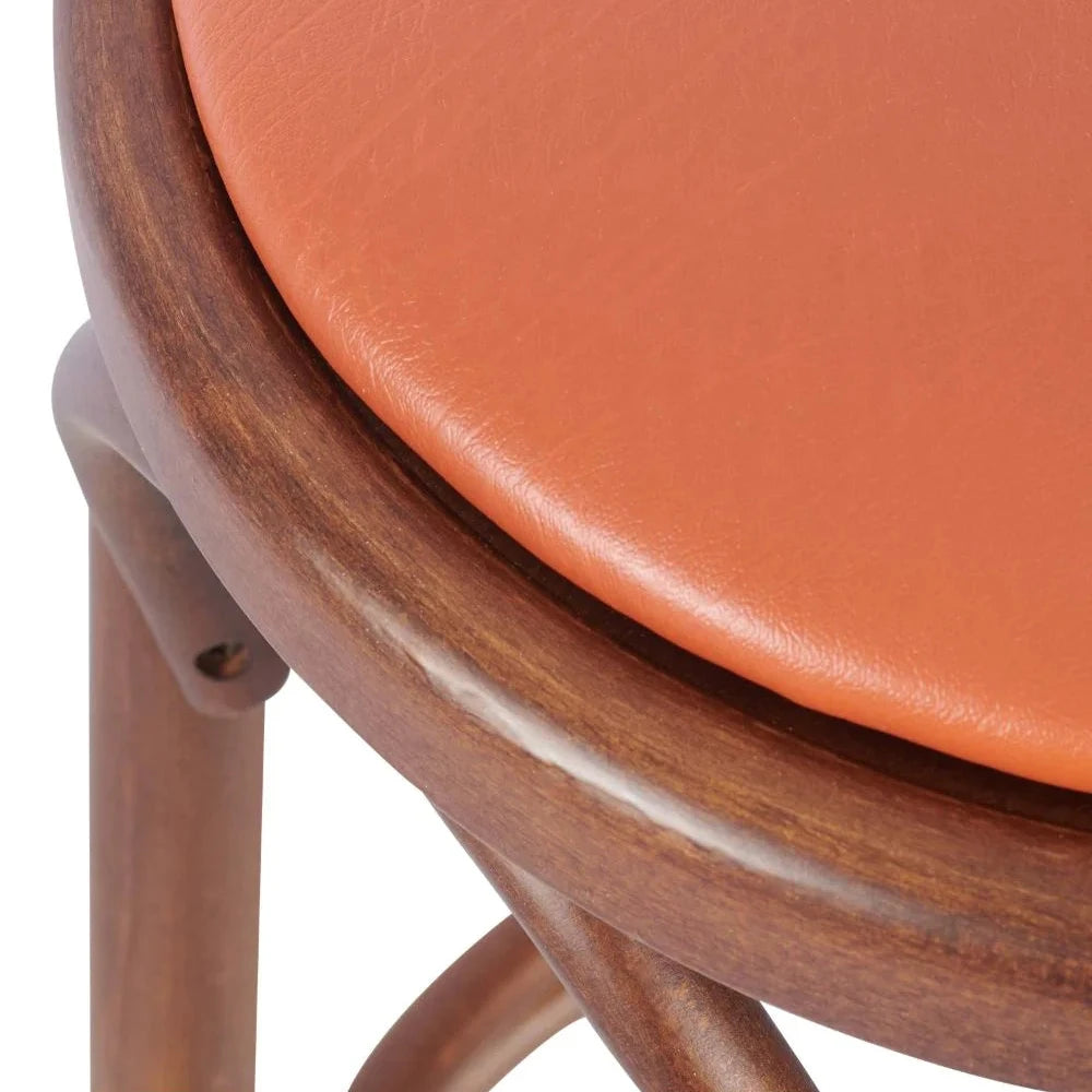 Sophie Bentwood Wooden Upholstered Bar Stool