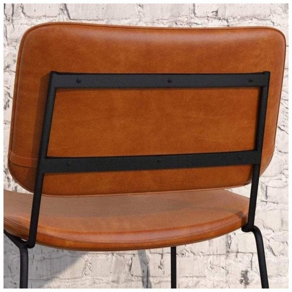 Pearl Upholstered Metal Side Chair