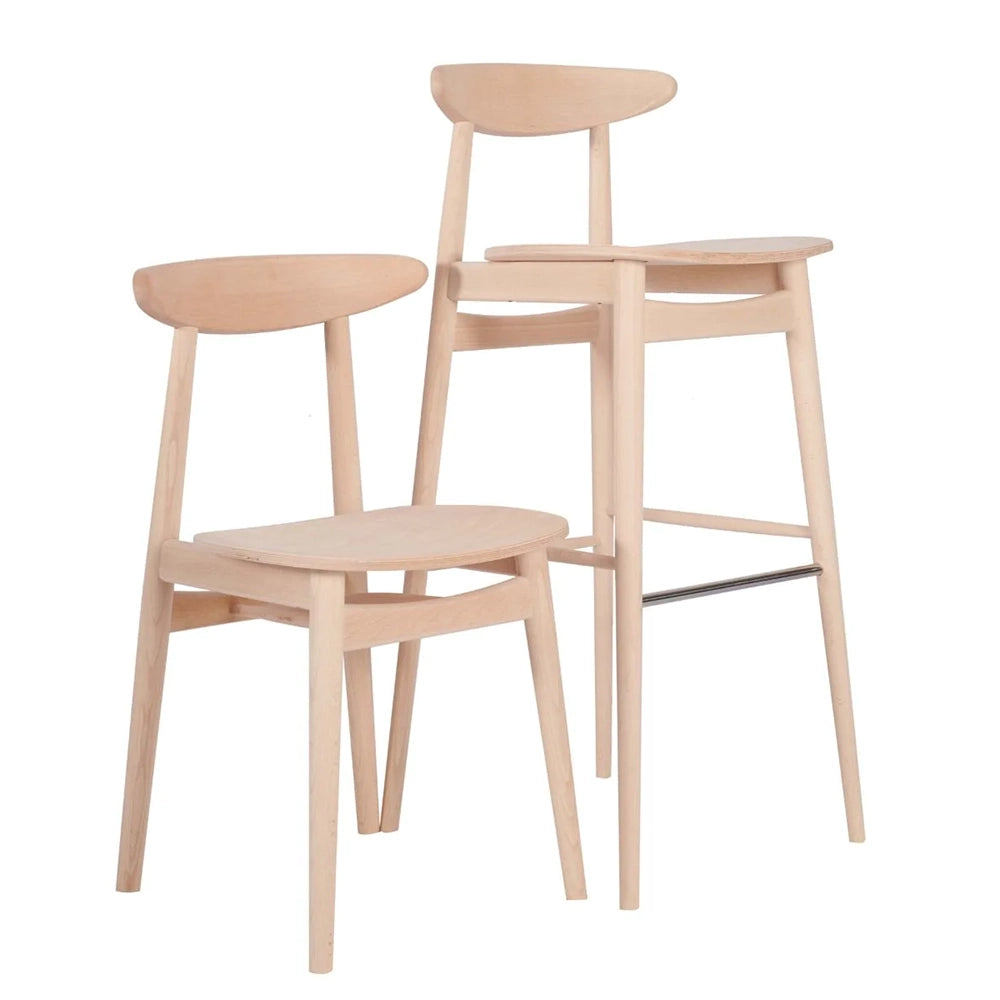 Naya Wooden Bar Stool