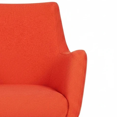 Huntington Highback Armchair - Chrome Skid Frame