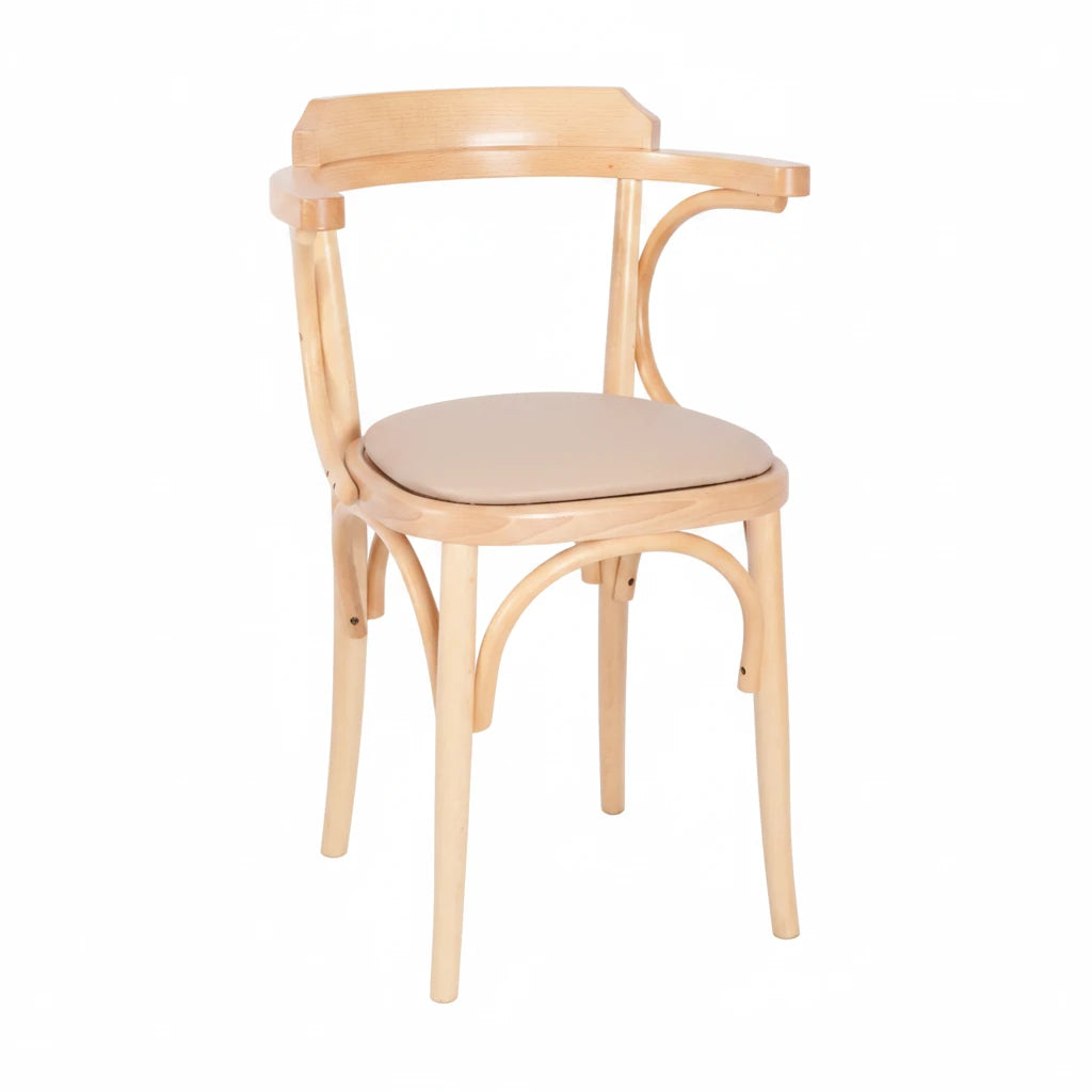 Victoria Bentwood Wooden Upholstered Armchair