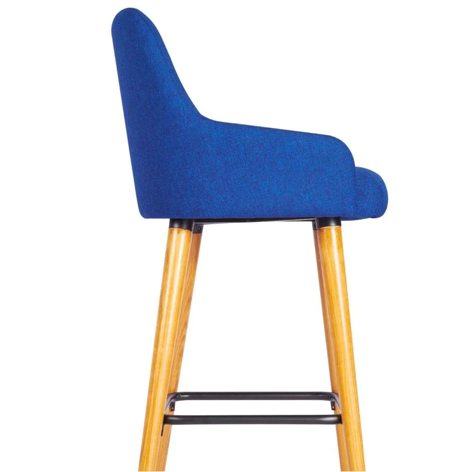 Camden Wooden Upholstered Bar Stool