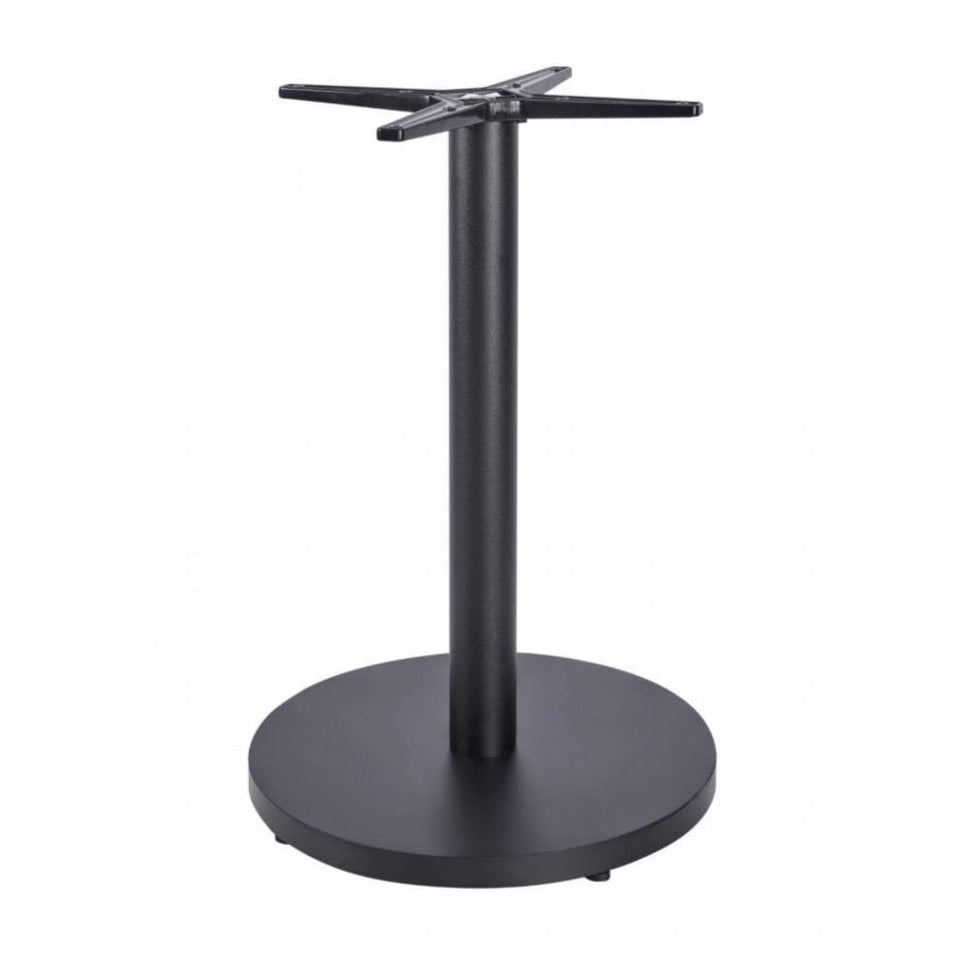 Lunar Black Round Self Levelling Table Base - NOROCK