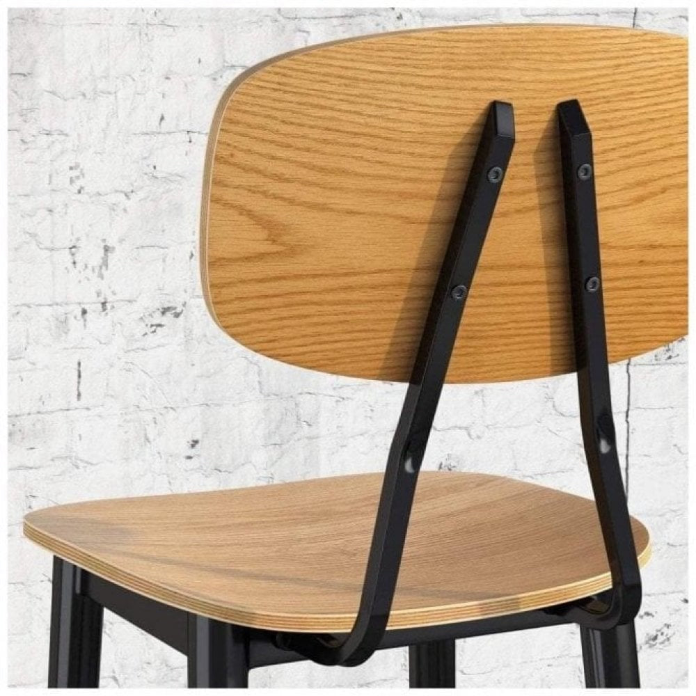 Juna Oak Wooden Bar Stool