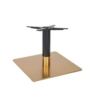 Zeus Square Brass Black Table Base - Small