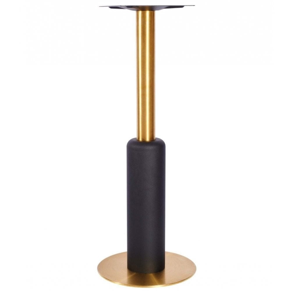 Titan L Brass Black Table Base - Small