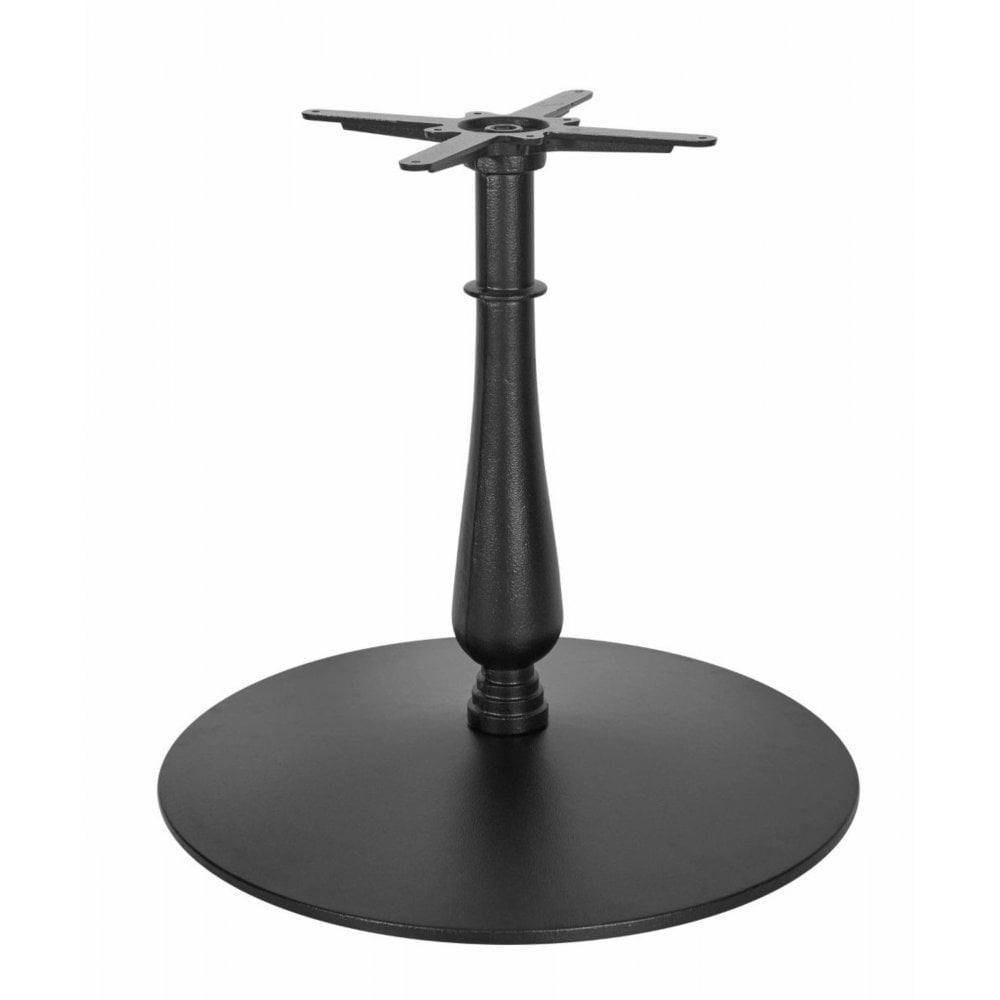 Manor Extra Large Candelabra Black Cast Iron Table Base - Powdercoated