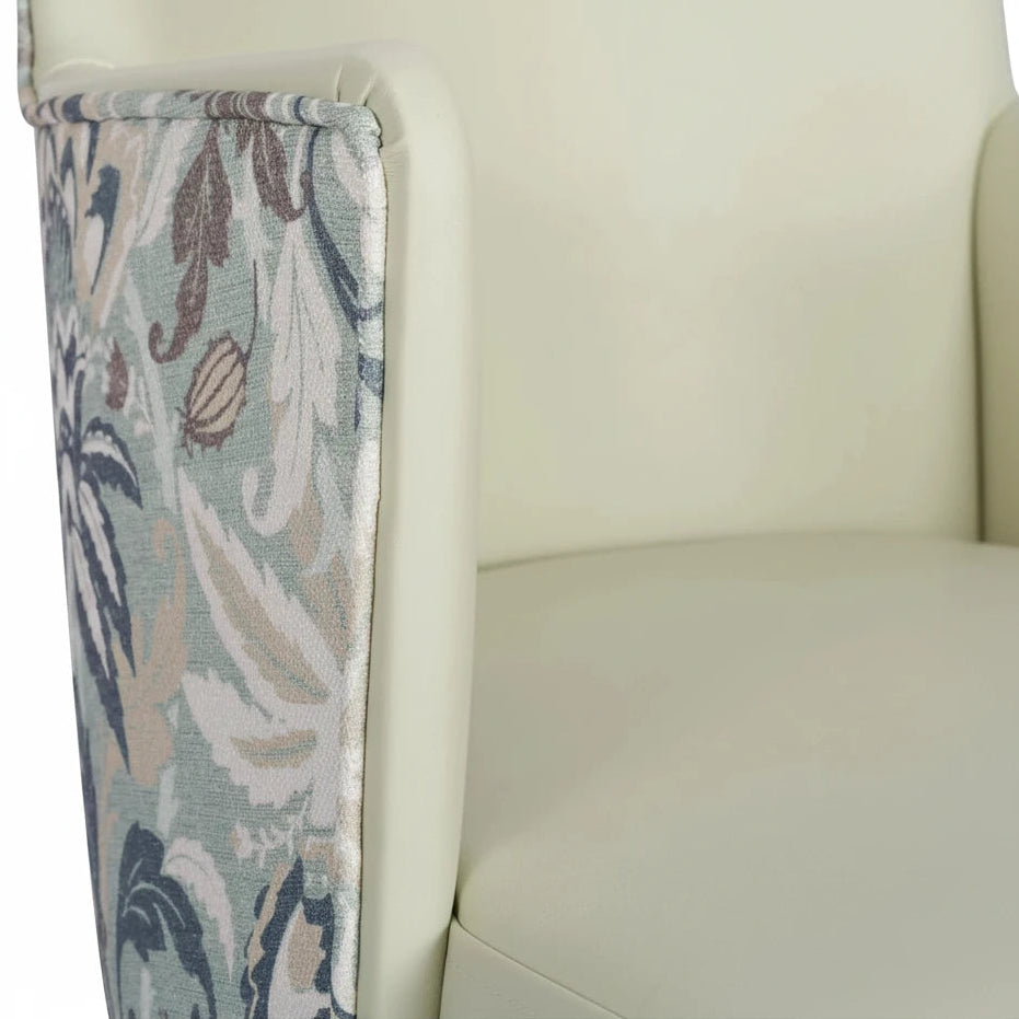 Bari Wooden Upholstered Armchair