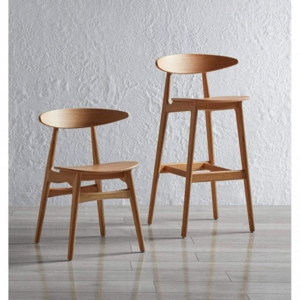 Carcher Oak Bar Stool