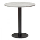 Switch Bertone Metal Base Pedestal Round Table with Wood Top 600mm 2 image
