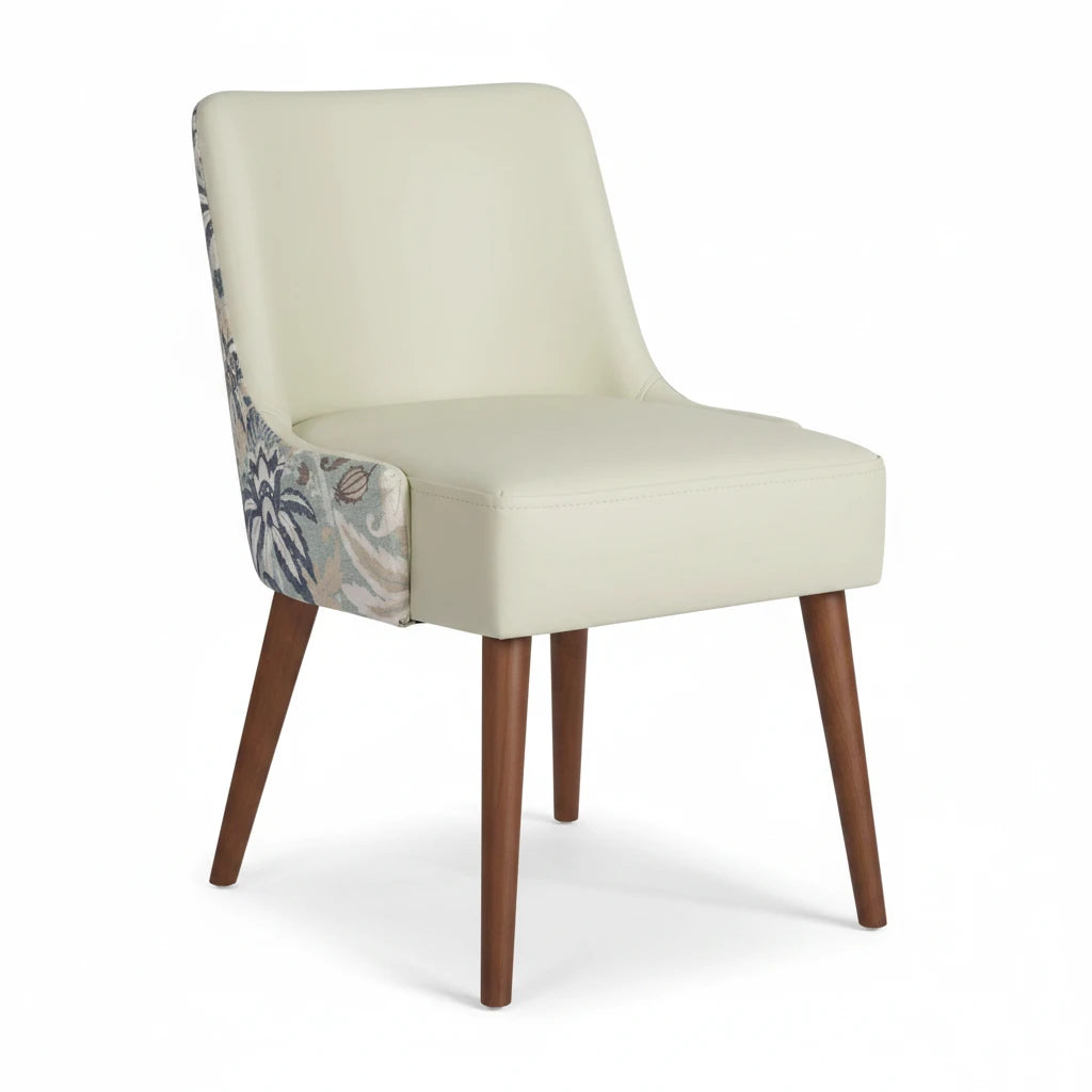 Bari Wooden Upholstered Side Chair
