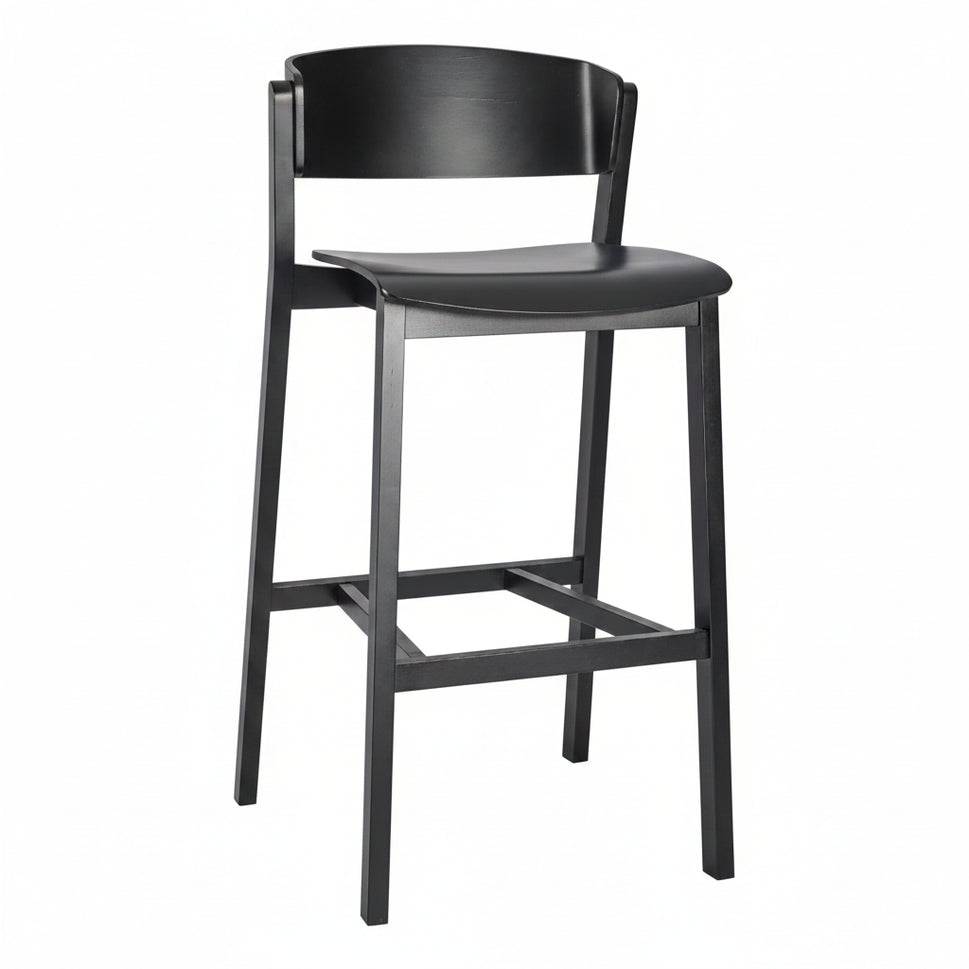 Latte Wooden Bar Stool