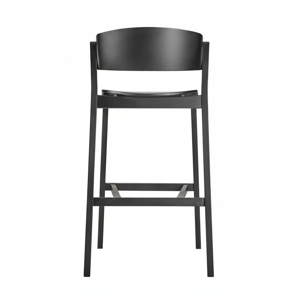 Latte Wooden Bar Stool