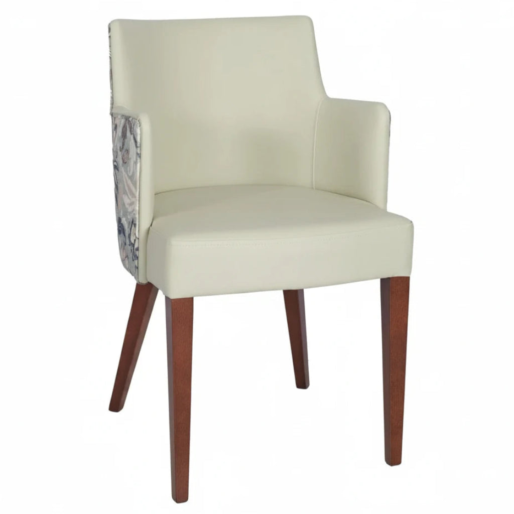 Bari Wooden Upholstered Armchair