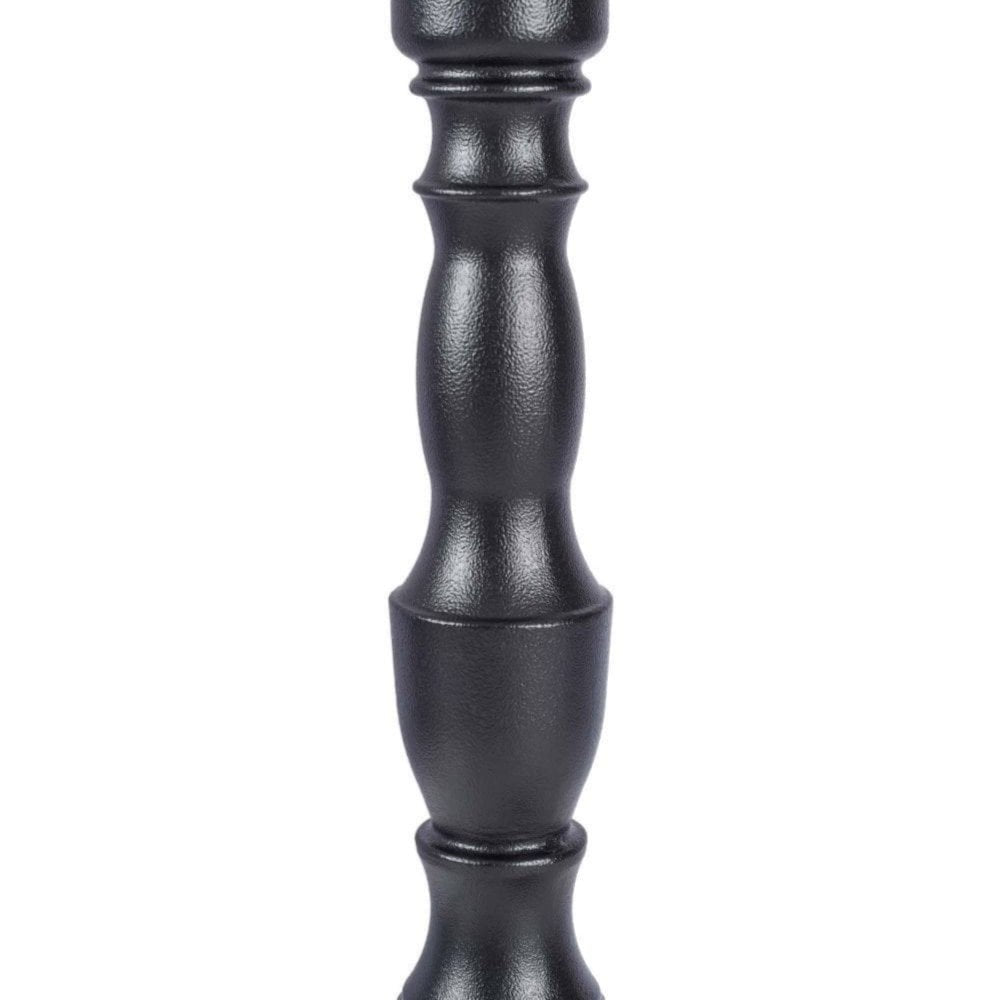 Queen Anne Twin Leg Pedestal Ornate Black Cast Iron Table Base
