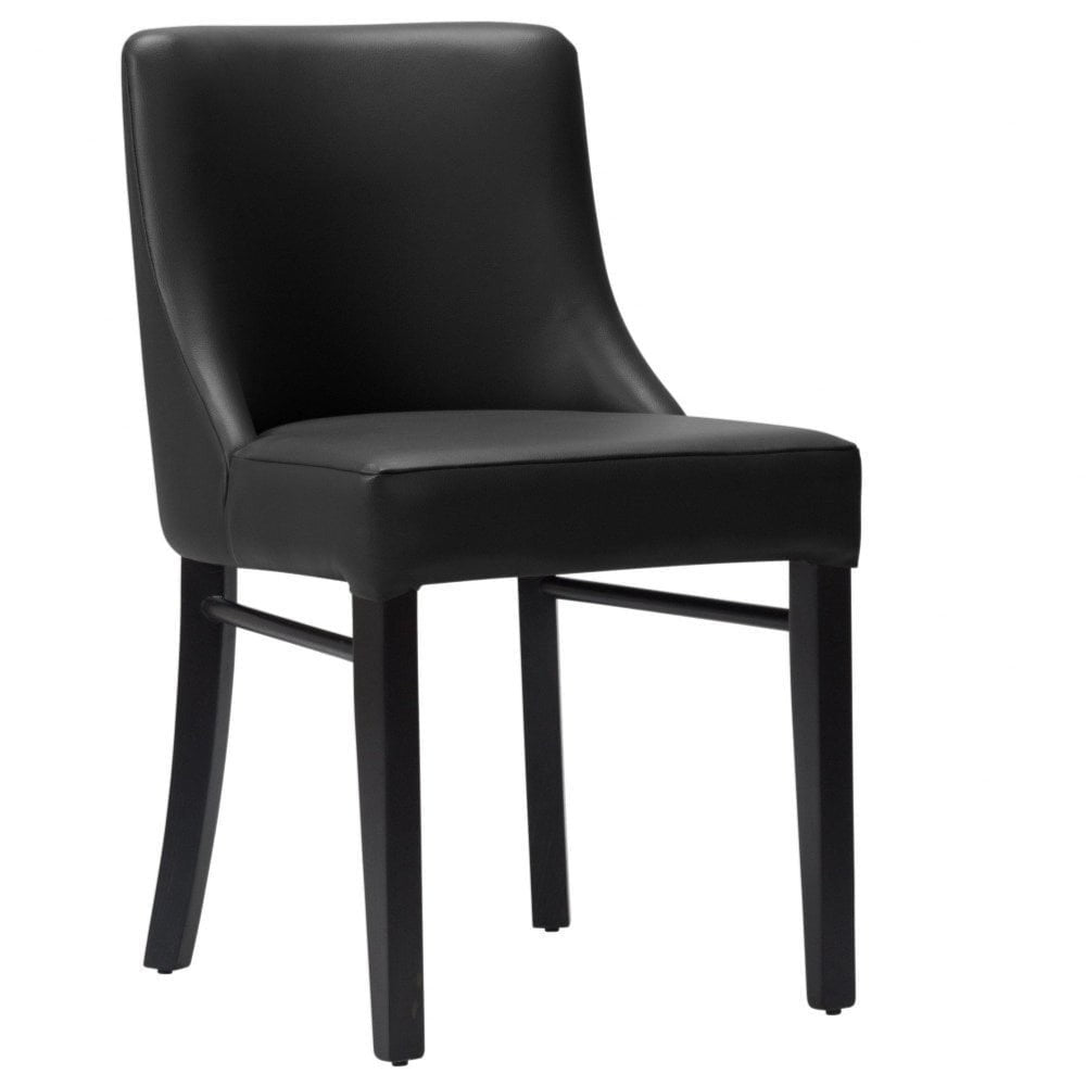 Merano Upholstered Side Chair - Black