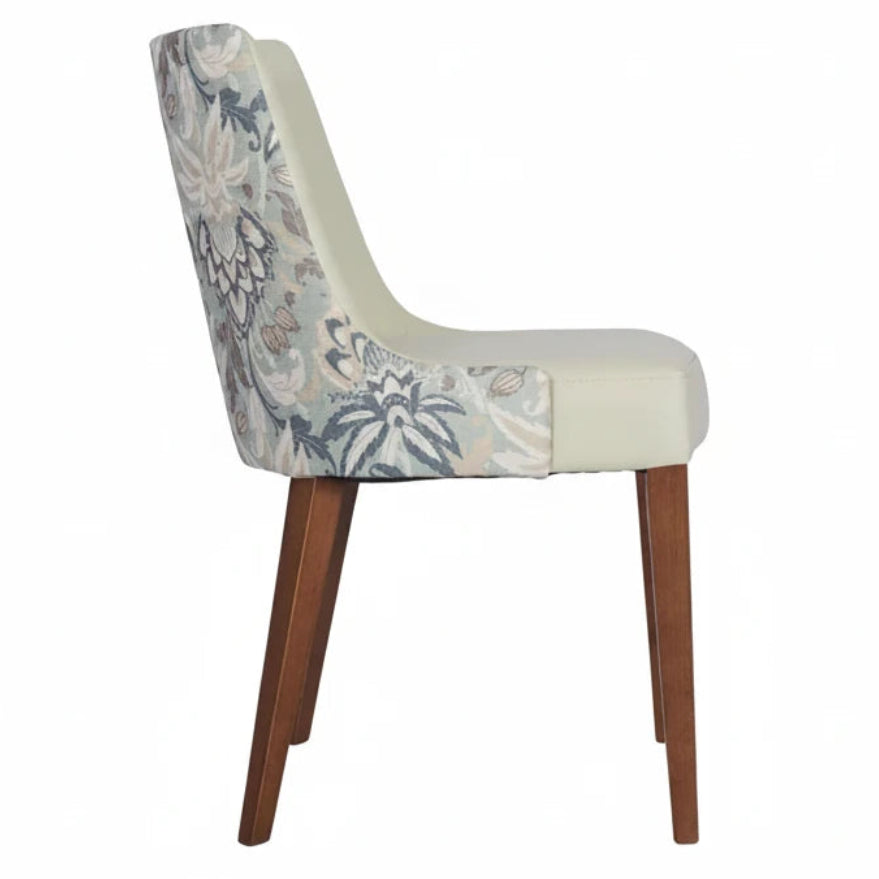 Bari Wooden Upholstered Side Chair