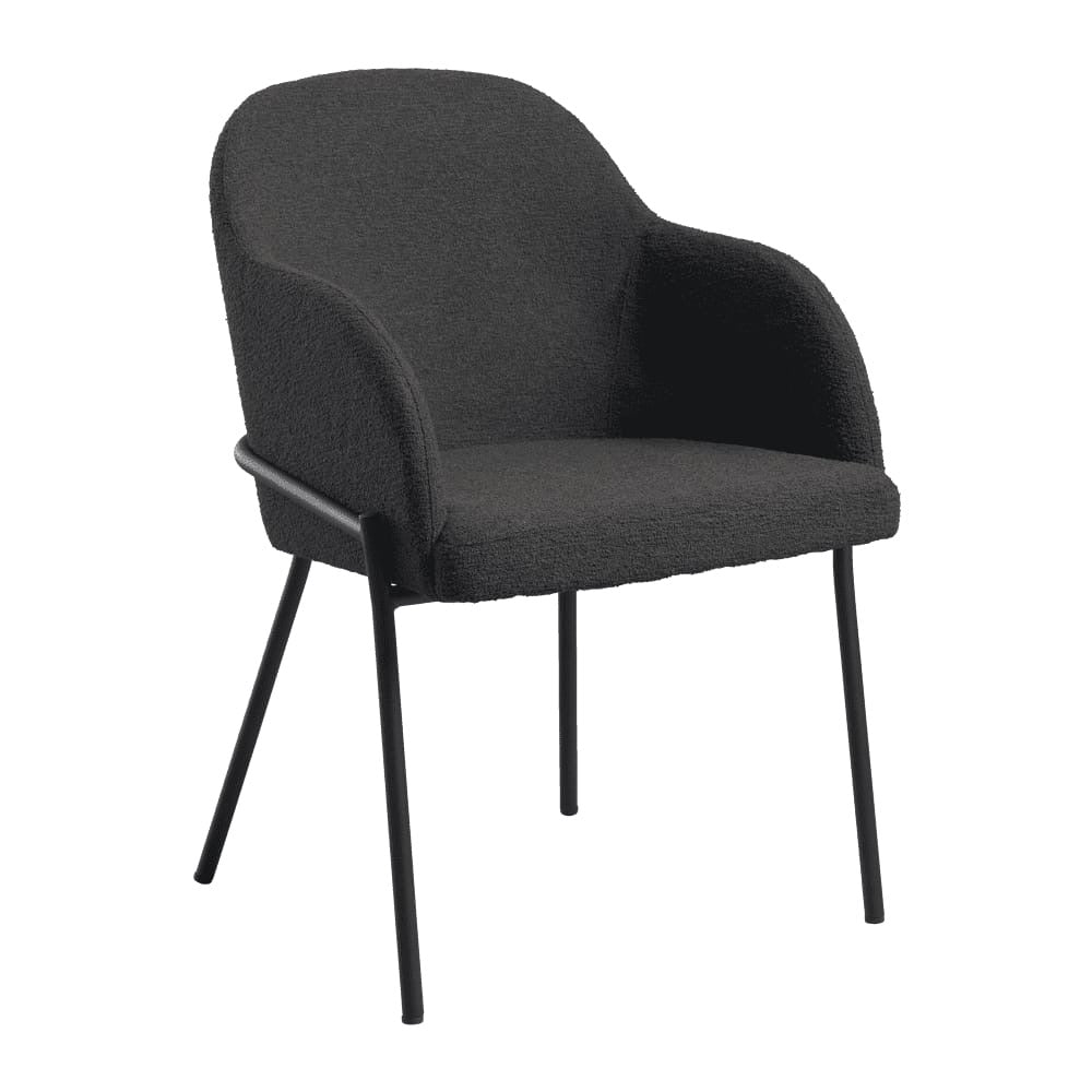Westbury Boucle Upholstered Metal Armchair