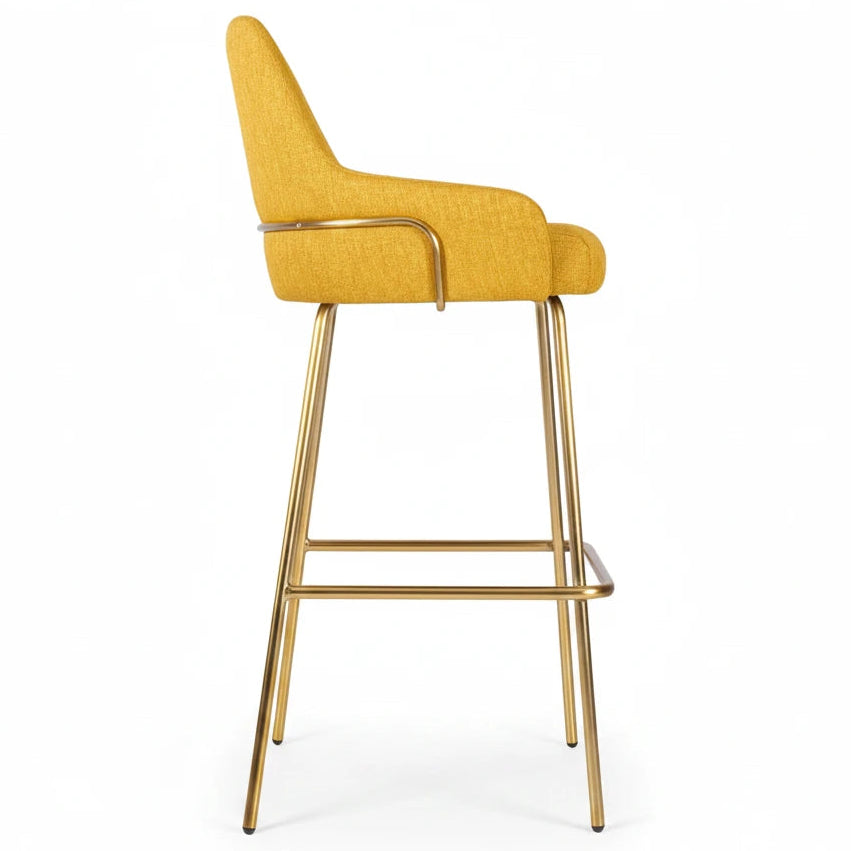 Camden Metal Upholstered Bar Stool