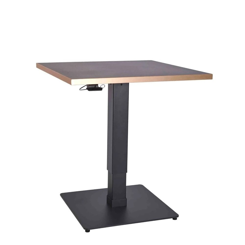 Profile Height Adjustable Black Square Table Base