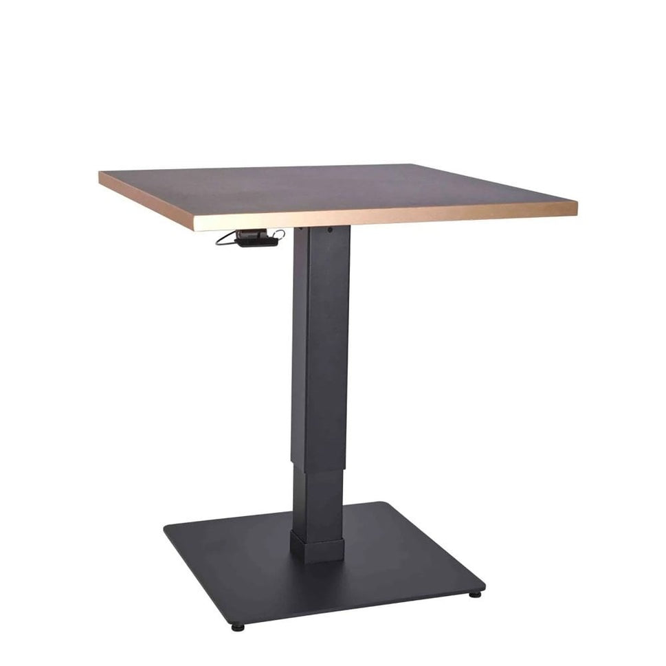 Profile Height Adjustable Black Square Table Base