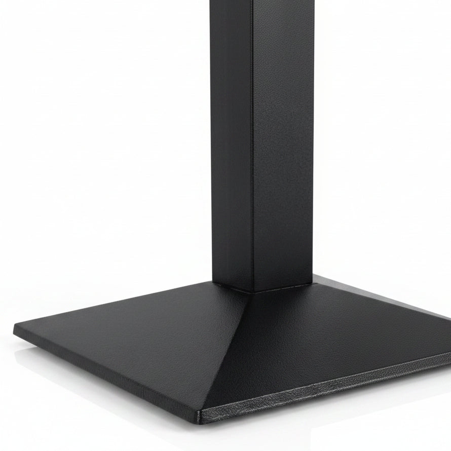 Pyramid Rectangular Single Pedestal Cast Iron Table Base