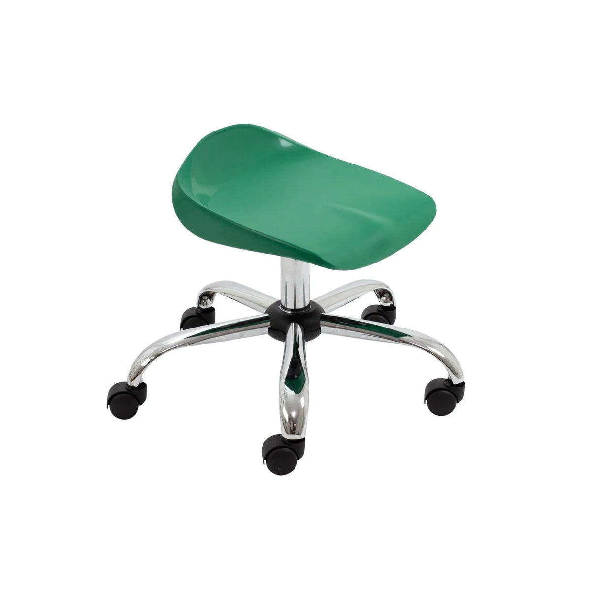 Titan Junior Swivel Classroom Stool with Chrome Base and Castors